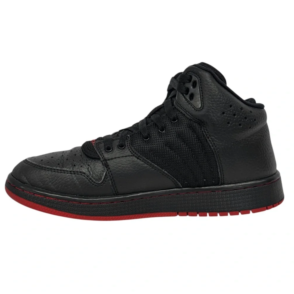 Nike Air Jordan 1 Flight 4 Premium GS Black Red #828237-006 Youth Sneakers 6.5Y
